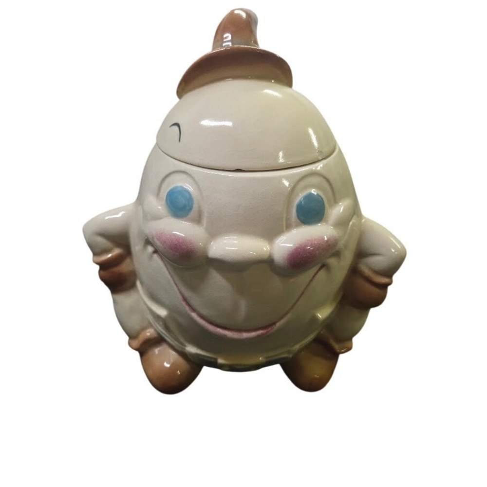 Vintage Brush McCoy Humpty Dumpty Cookie Jar W-29 USA Pottery Ceramic 1950s
